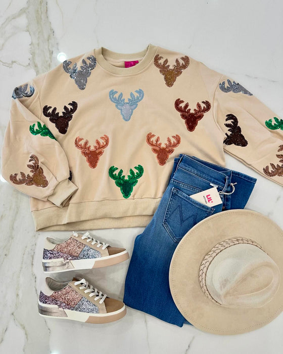 Deer Head Sweatshirt