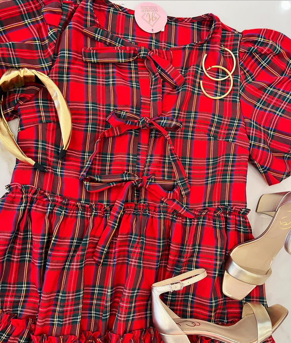 Plaid Bow Dress