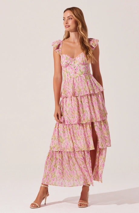 Midsummer Floral Tiered Maxi Dress