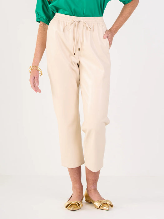 Faux Leather Joy Jogger