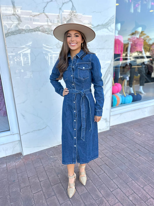 Denim Midi Dress