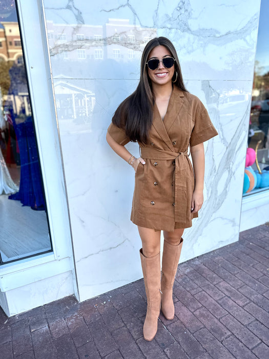 Belted Coat Dress