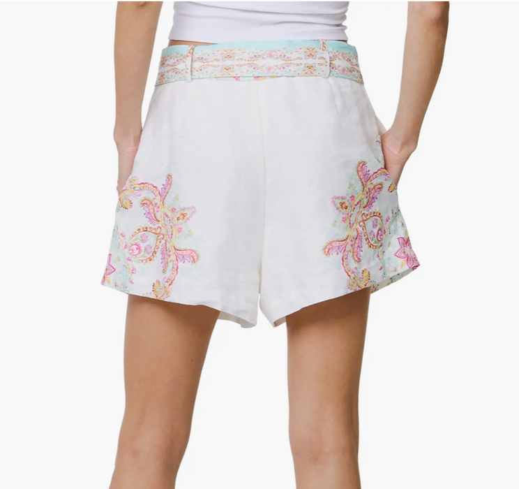 Printed Belted Short