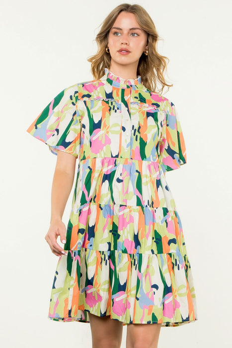 Printed Shift Dress