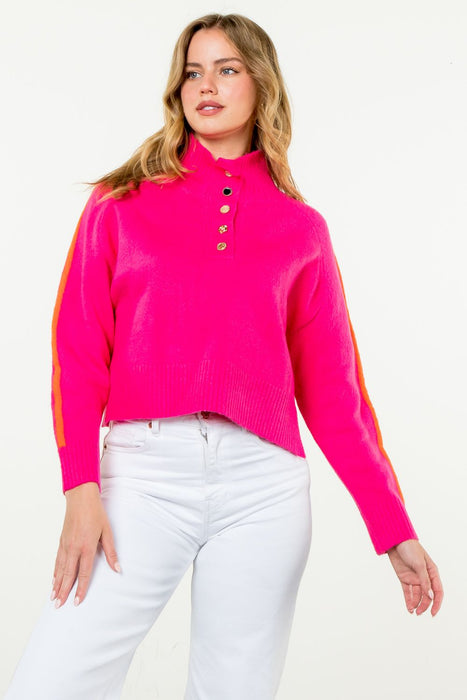 Button Collar Sweater